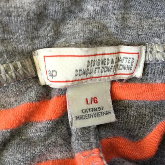 Gap Stretchy Mini Skirt 2013 Neon Orange and grey Large - Picture 5 of 8